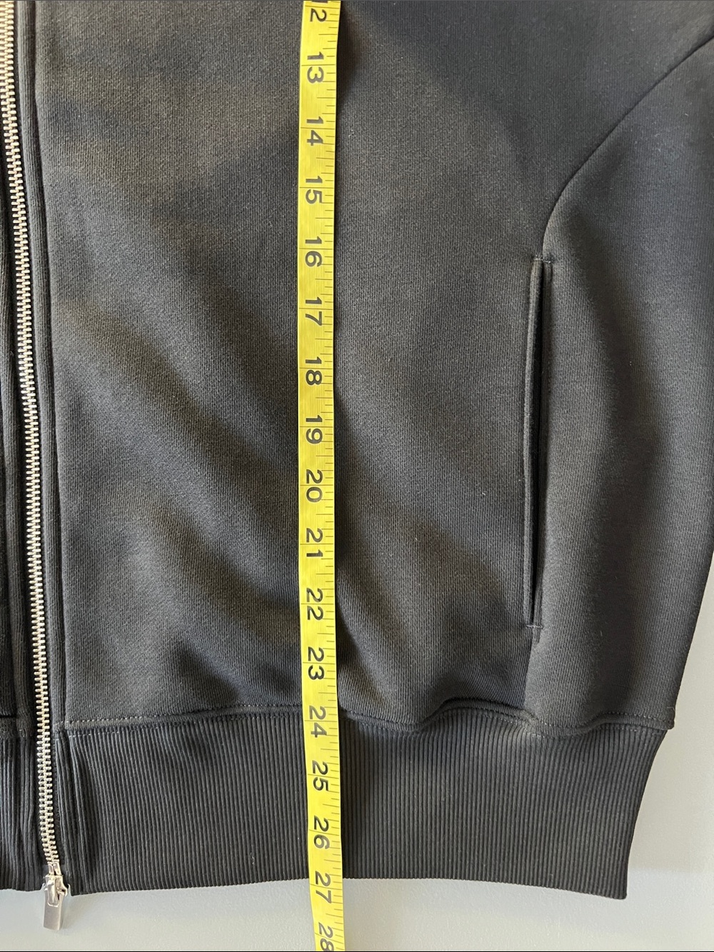 New Everlane LUXE FLEECE FULL-ZIP HOODIE Black Size M - Picture 9 of 10